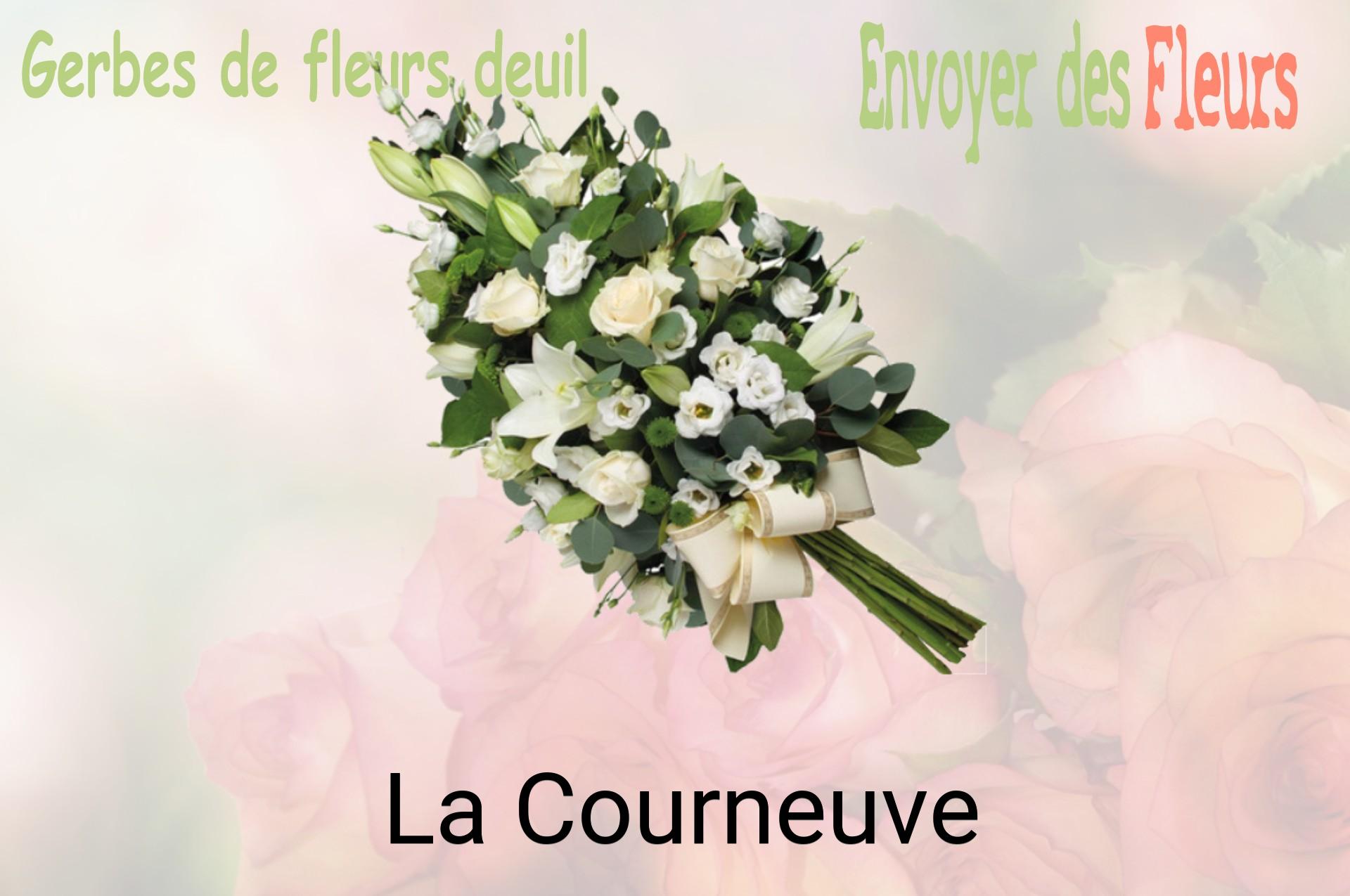 Gerbe de fleurs de deuil livrée à La Courneuve